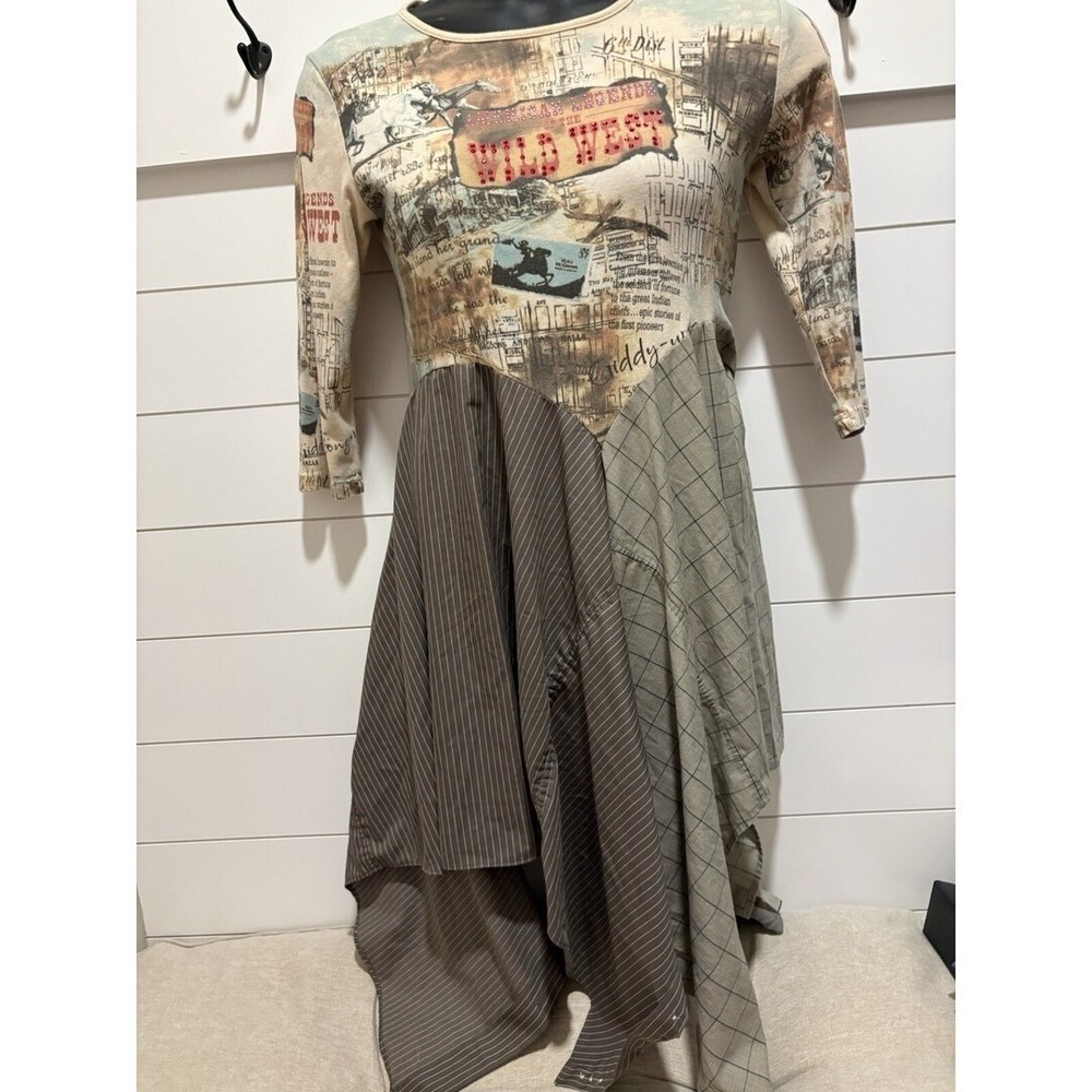 Art Wearable Boho Whimsy Lagen Dress. Wild Wild West Theme - Picture 4 of 9